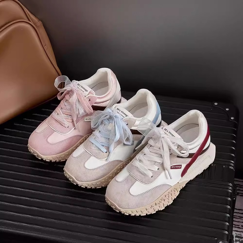 Ddmysports New Thick Soled Height Increasing German Training For Women Spring Versatile Casual Dad Shoes Ballet Style Agan Outdoor Shoes