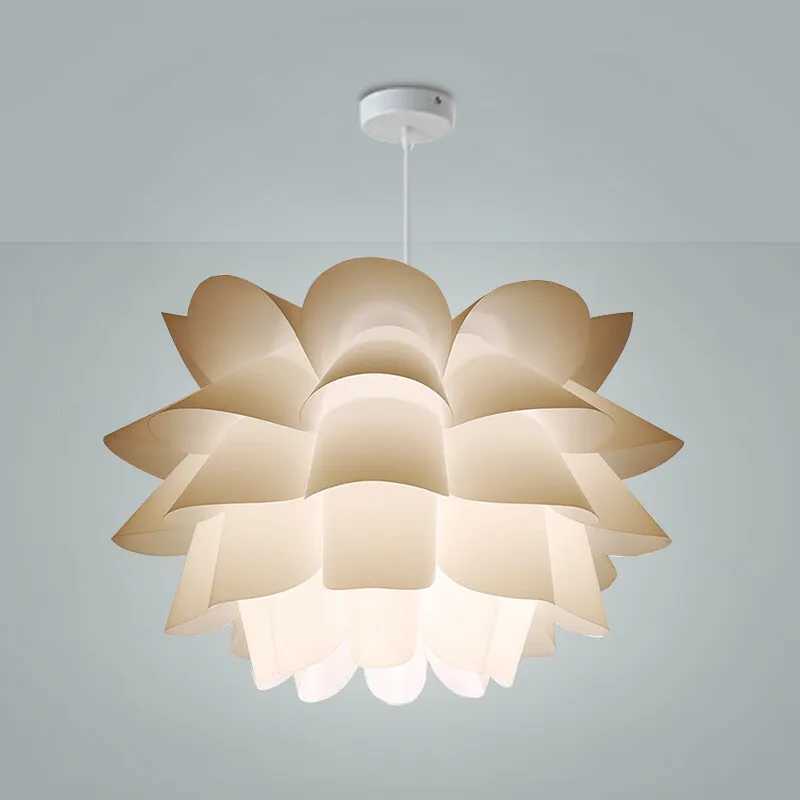 Lotus Chandelier Ceiling Pendant Lampshade DIY Puzzle Lights Modern Lamp Shade for North European Style Room XJ2500613