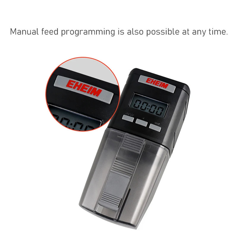 EHEIM Everyday Battery Operated Programmable Timer Automatic Aquarium Tank Fish Feeder Food Dispenser 250613