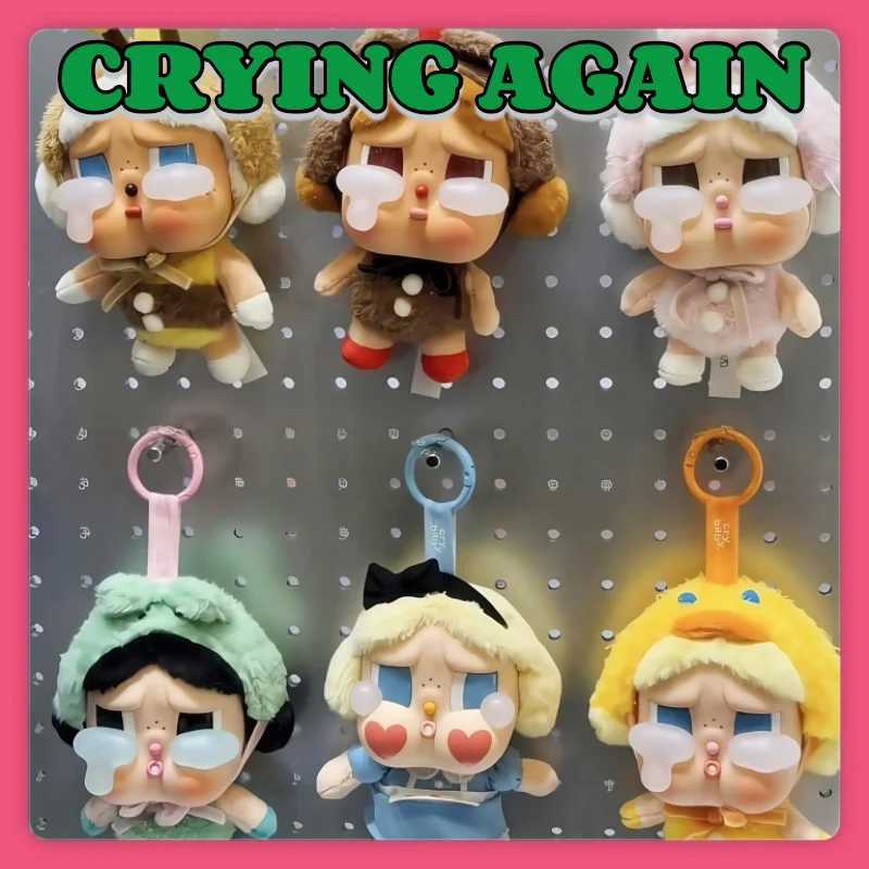 Hot Genuine Crybaby Crying Again Series Blind Box Vinyl Face Doll Pendant Keychains Decoration Mystery Plush Toy Birthday Gift T250614
