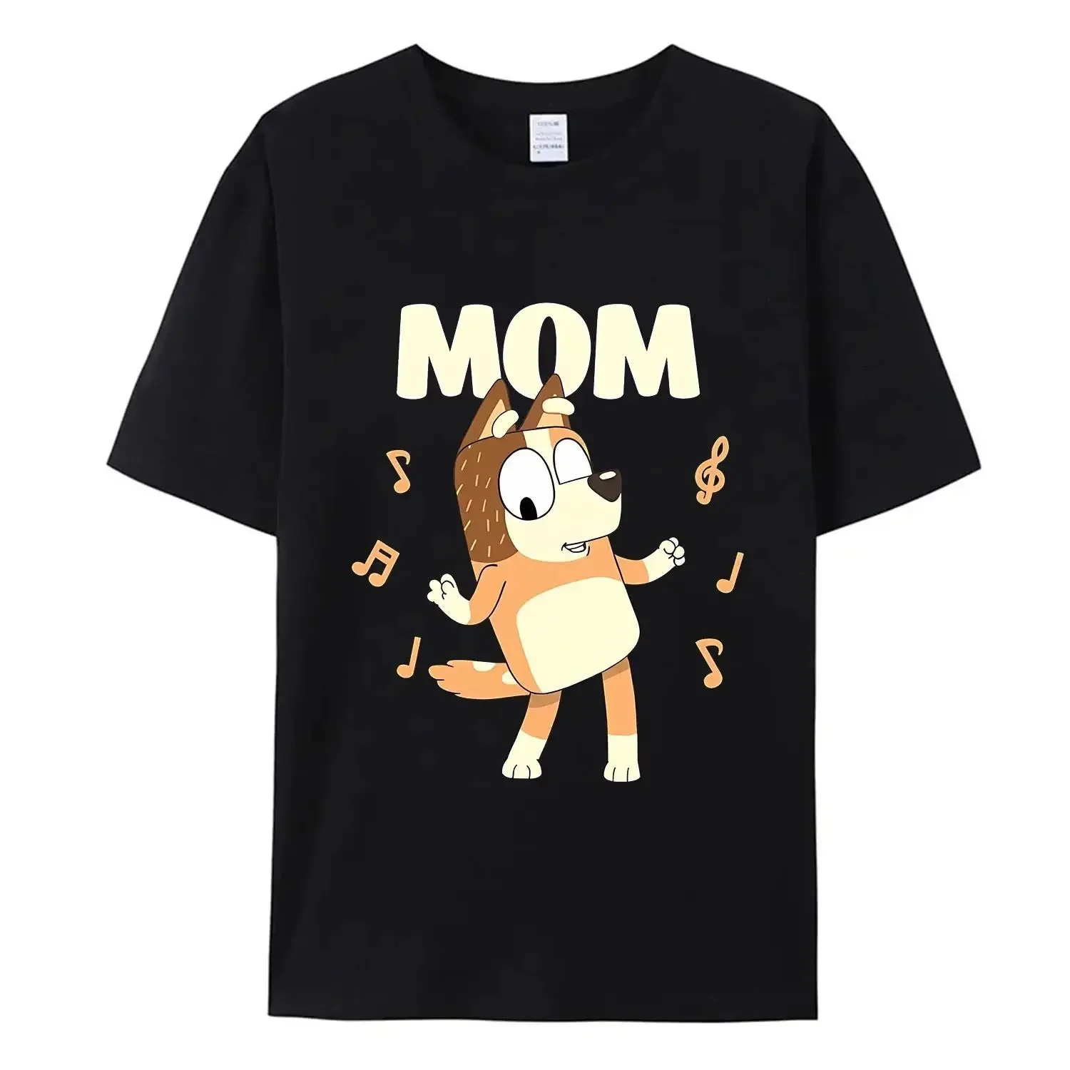 New Women's T-shirt Cute Top Summer Family Pack Animated Black and White T-shirt Family Clothing Gift Woes Clothing