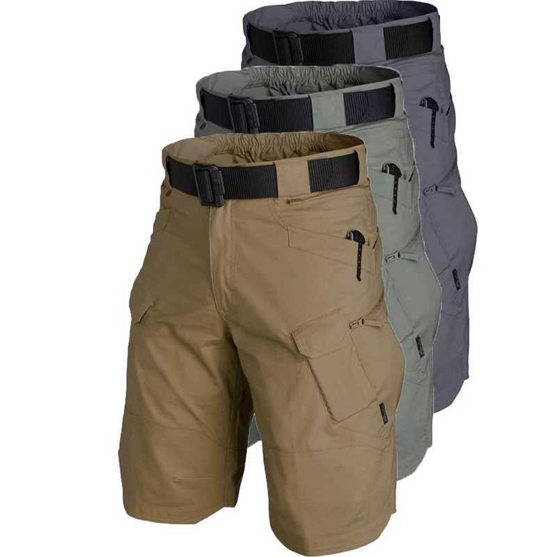 Men Military Combat Outdoor Cargo Tactical Shorts Summer Waterproof Shorts Trekking Camping Hiking Climbing Pants Outdoor Sport W250614
