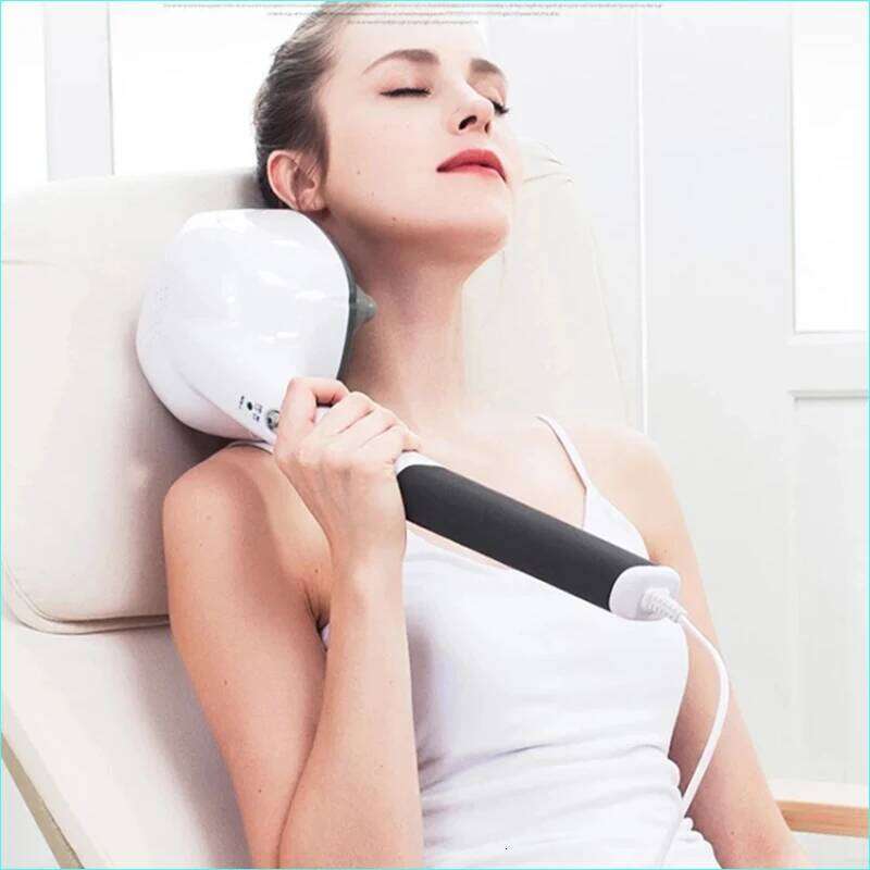 New Multifunction Anion Cervical 4 Heads Electric Body Massage Hammer Neck Shoulder Waist Leg Arm Massager