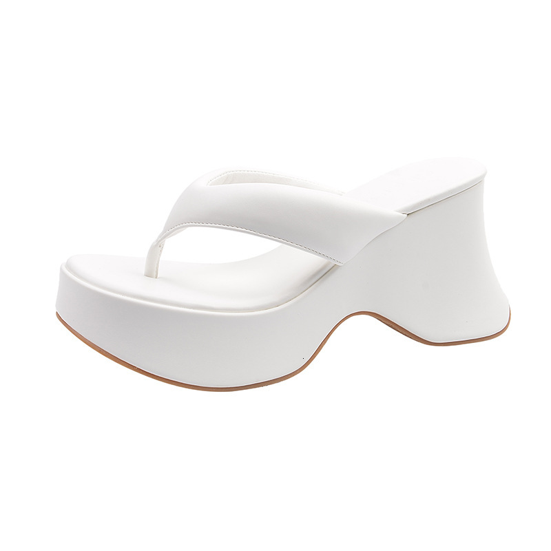 Ddmyoutdoor Ddmyoutdoor Women S Flip Flops Wedge Toe Post Sandals Summer New Open Platform Thick Sole Non Slip Casual Beach Slippers Outdoor Shoes Out