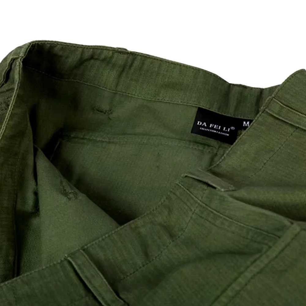 P44 Short Pants HBT Retro WW2 U.S. Training Panties Tactical Running Board Bottom Green Pockets Large WWII WW2 W250614