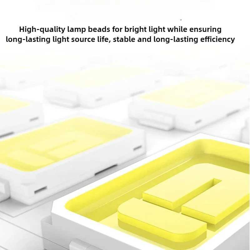 High Power Laser LED Flashlight 4500 mAh Rechargeable Tactical Flashlight with Side Light Outdoor Camping Emergency Spotlight W250613