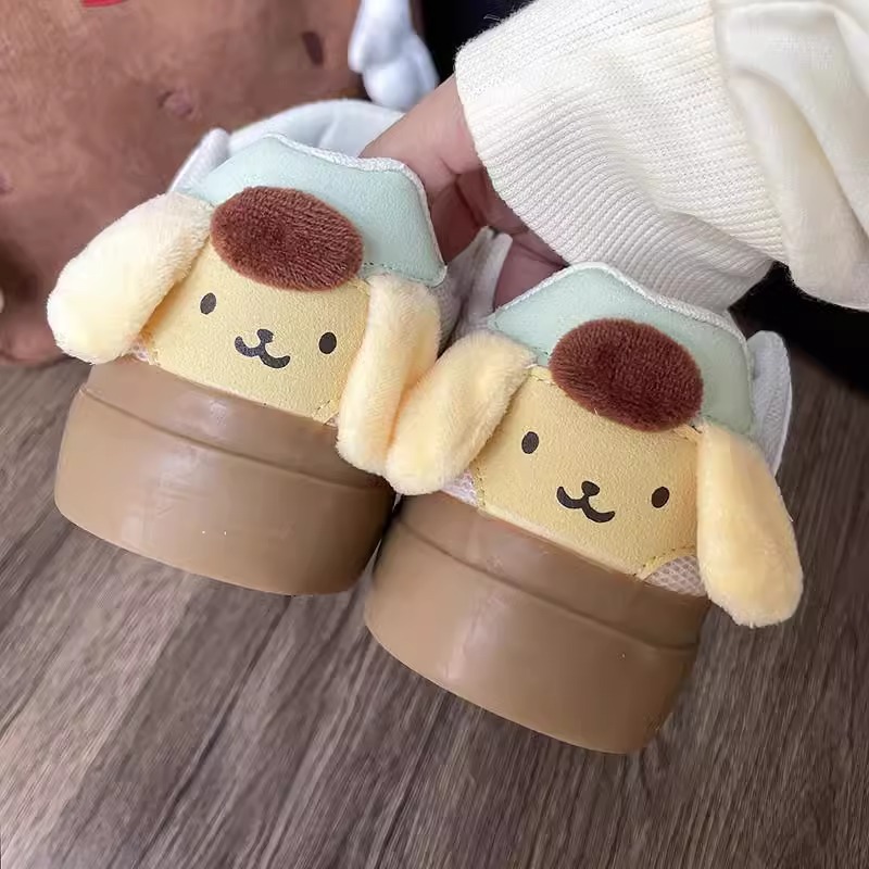 Ddmysports Milky Yellow Niche Design Bread For Women Autumn Winter Thick Sole Student Versatile Skate Cute Pudding Dog Shoes Outdoor Shoes