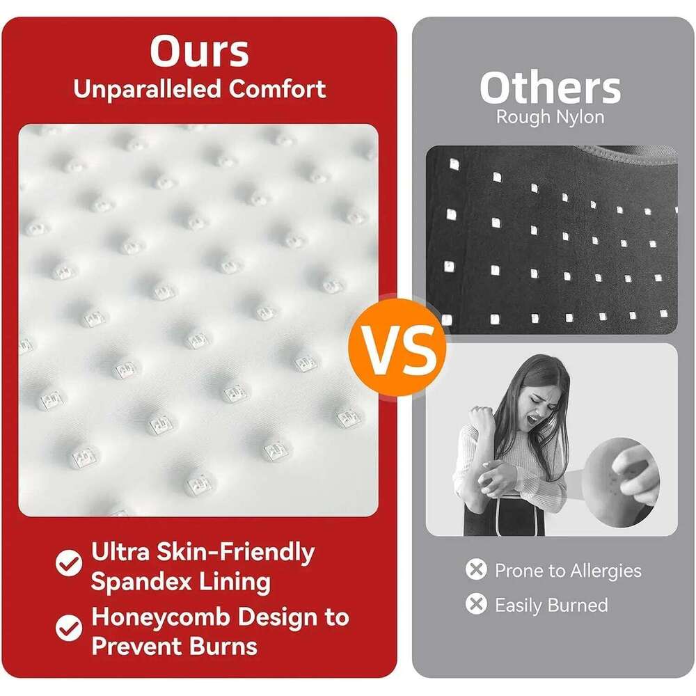 Wearable Large Pad LED 630Nm & 850Nm With Controller NIR Deep Therapy For Waist Back Stoh Muscle Repair