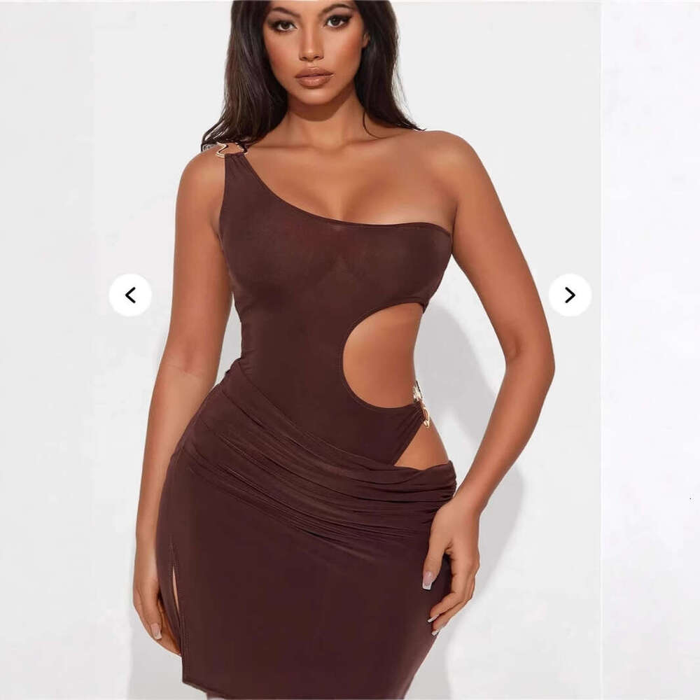 Fashion New Style Banquet Solid Color Elegant Slim Sexy Hollow Design Long Bodycon Dress For Women B5