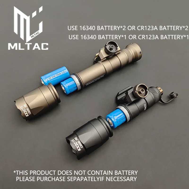 Tactical M300C M600C LED Flashlight With Full Card Slot Rat Tail Pressure Switch Outdoor Climbing Mountains Hunting Weapon LightXJ250613