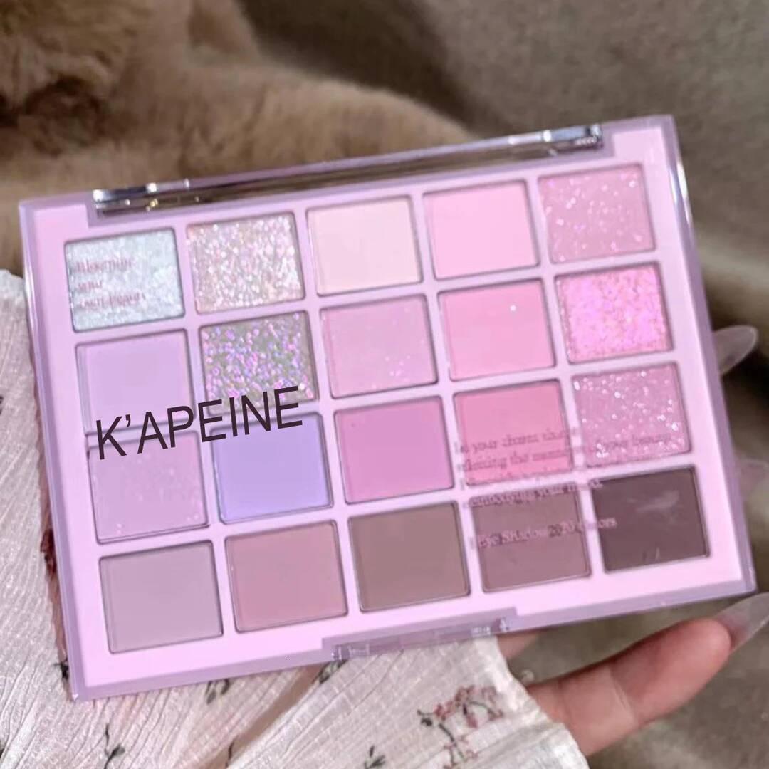 20 Colors Coral Glitter Makeup Pink Rose Eye Shadow Palette Low Saturation Nude Brown Matte Eyeshadow Korean Cosmetics