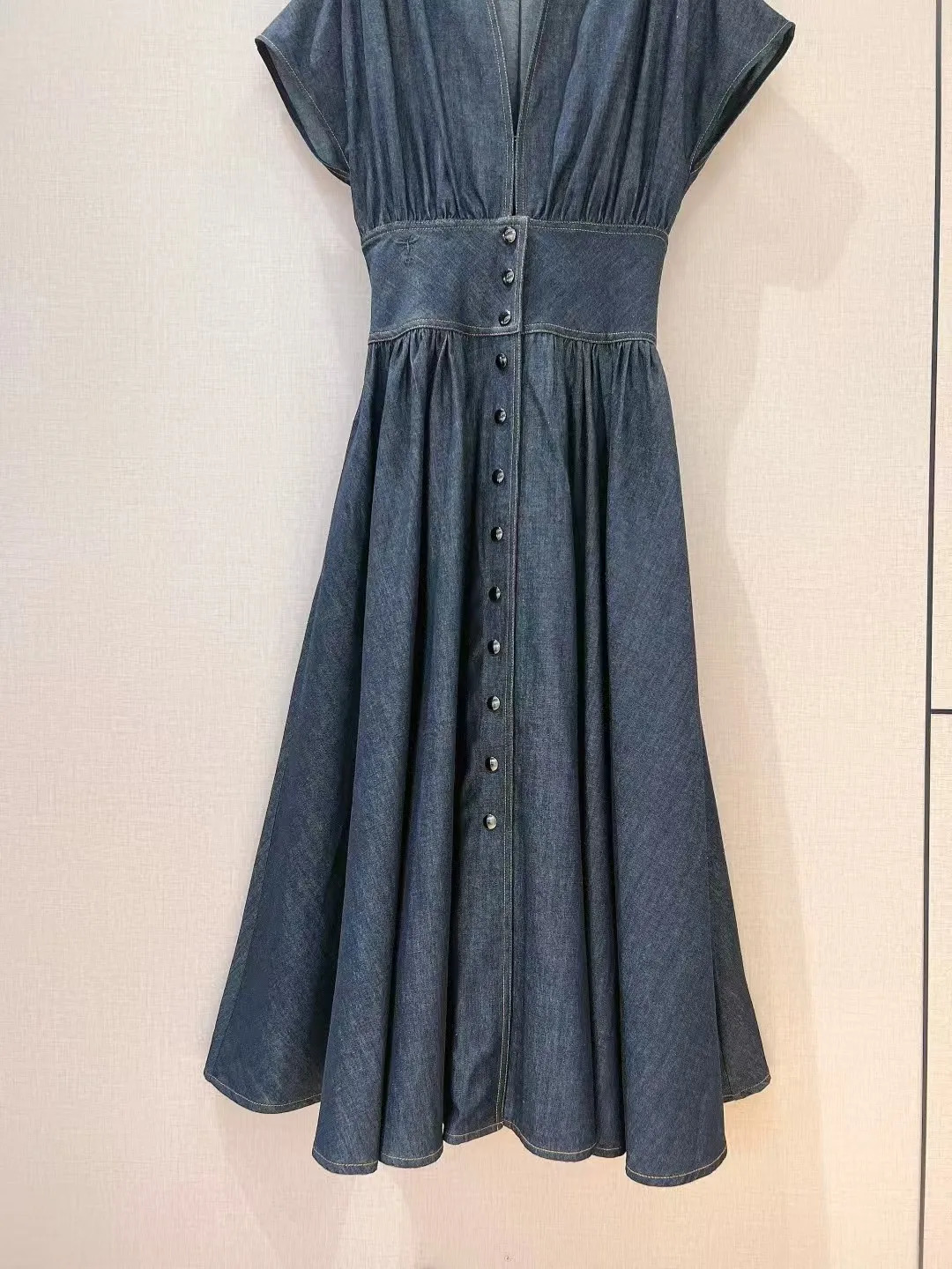 2025 Spring and summer womens denim dress 250609