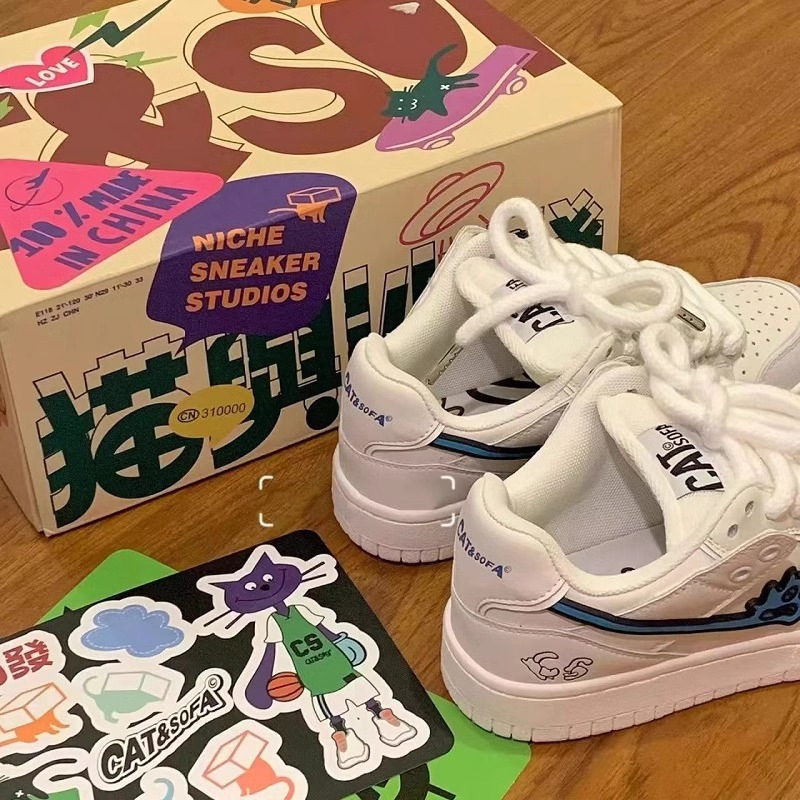 Ddmysports High Quality White Sneakers Summer New Niche Couple Casual Shoes Ins Trendy Versatile Outdoor Shoes