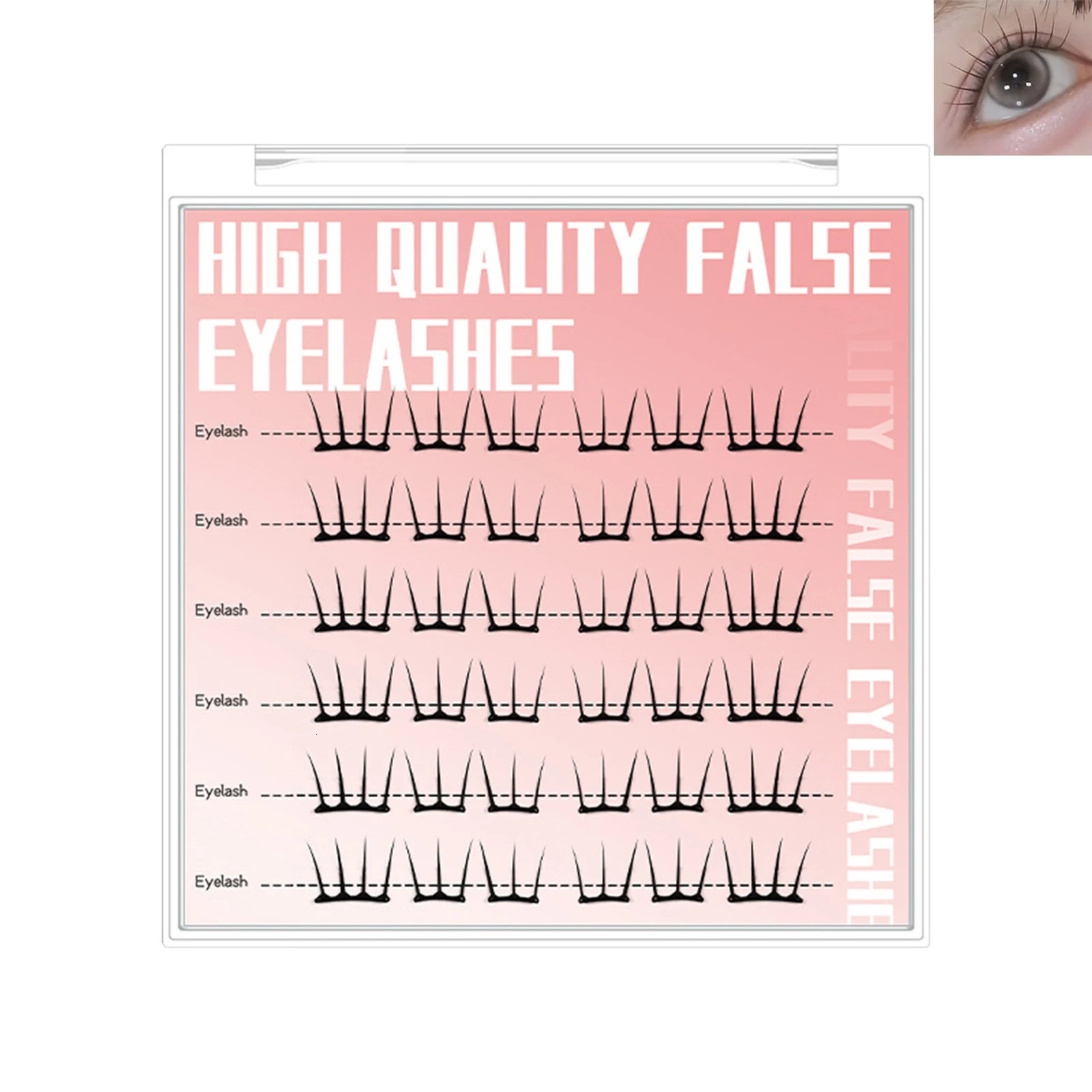 Self Adhesive DIY Lashes No Glue Needed Reusable Bottom Lash 5D Fluffy Cluster Eyelash Korean DIY Manga Lash Extension At Home 250614
