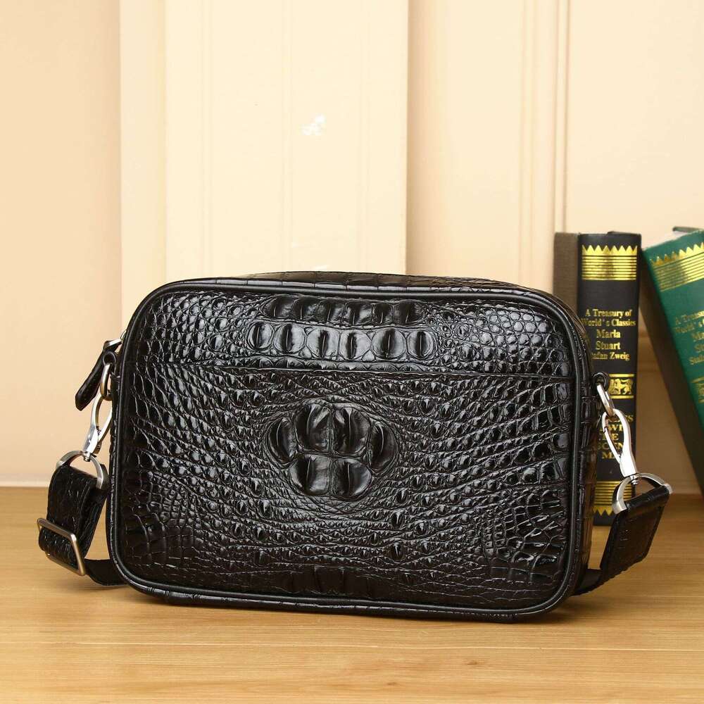 Pattern Crossbody Crocodile New for Men High-end Small Backpack Single Shoulder Diagonal Horizontal Fashion Casual Men's Bag 's