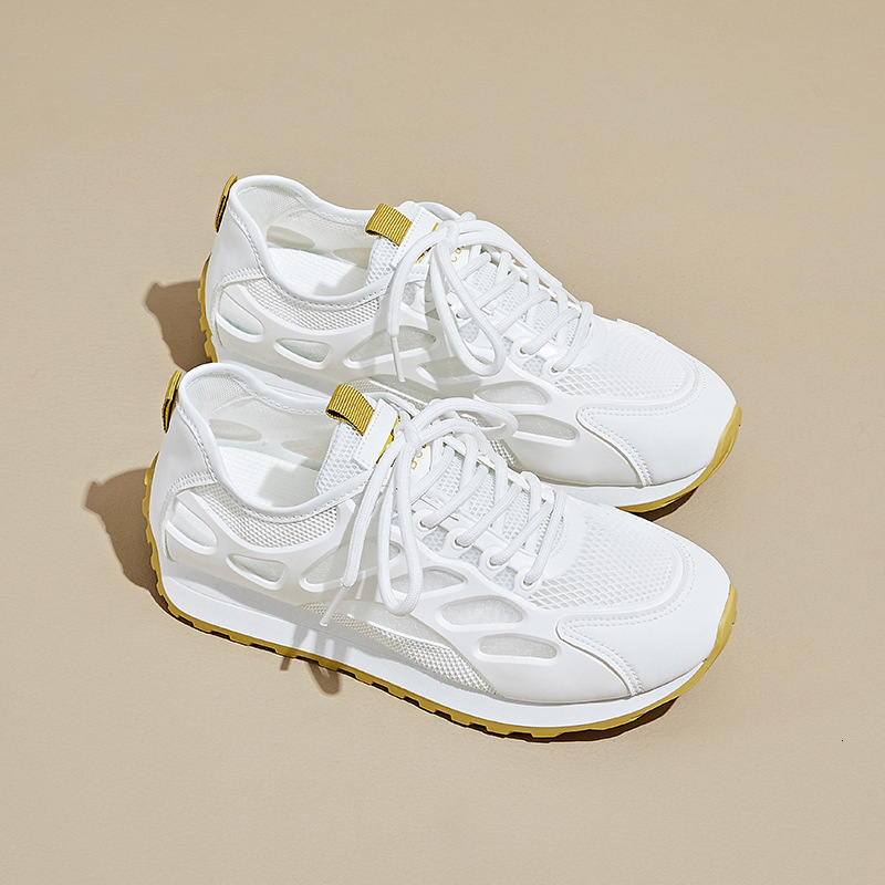 Ddmysports Breathable White Sneakers For Women Summer Sandals Super Popular Hollow Sports Travel Single Mesh Agan Shoes Outdoor Shoes