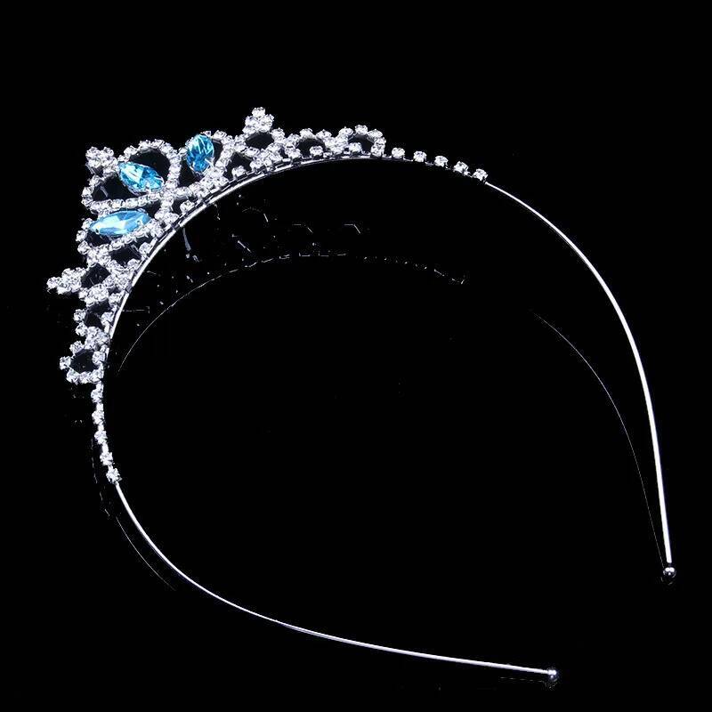StoneFans Rhinestone Princess Headband for Girls Birthday Accessories Bridal Crystal Crown Tiara Wedding Hair Jewelry