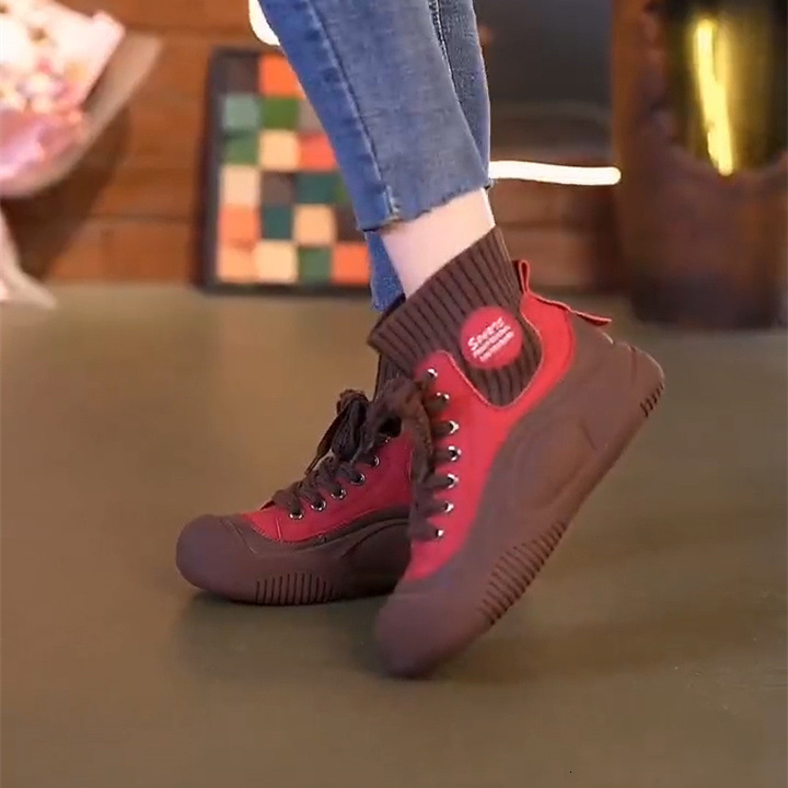 Ddmysports Autumn Genuine Leather British Style Mid Top Casual For Women Ugly Cute Big Head Fashion Breathable Short Boots S Shoes Trend Outdoor Shoes