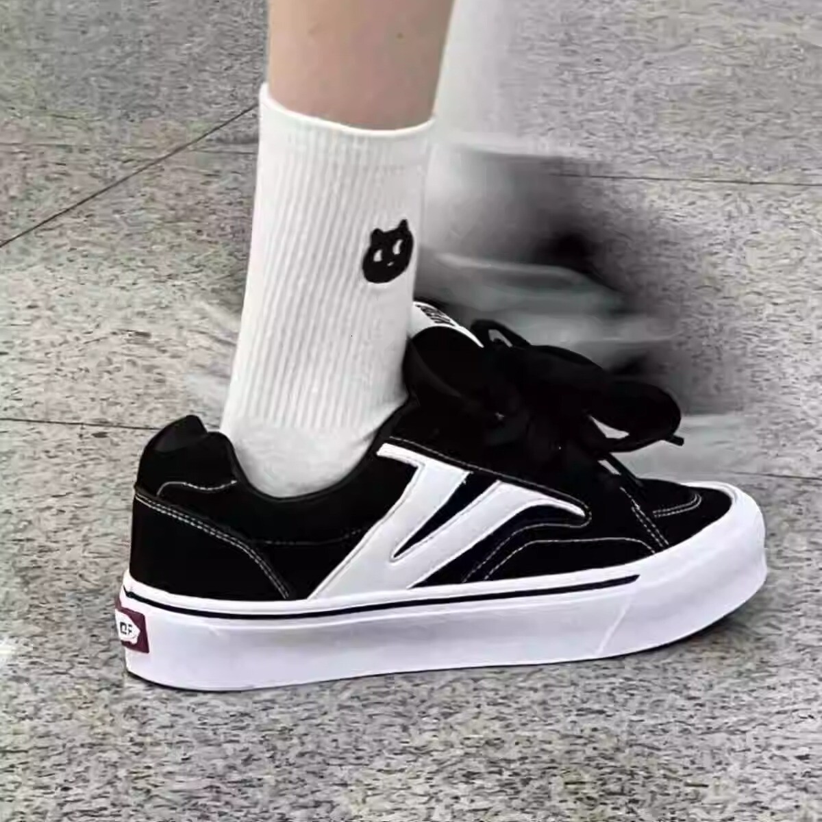 Ddmysports Spring And Autumn New Ins High Value Bread Women Height Increasing Skate Campus Style Versatile Niche Casual Shoes Outdoor Shoes