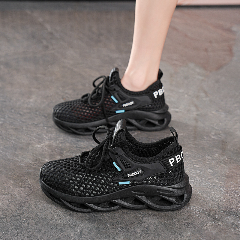 Ddmysports Summer Women S New Breathable Hollow Mesh Korean Style Versatile Thick Sole Sneakers Casual Running Dad Shoes Outdoor Shoes