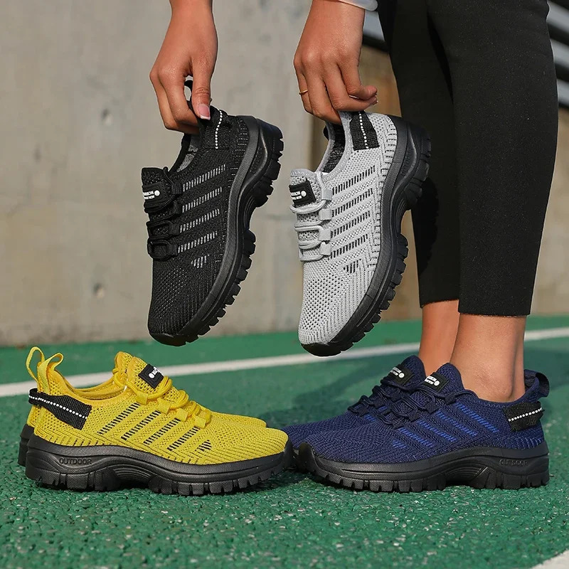 Outdoor Womens Walking Shoes Anti Slip Comfortable Breathable Skateboarding Shoes Fashionable Trendy Jogging Casual Sneakers 250610