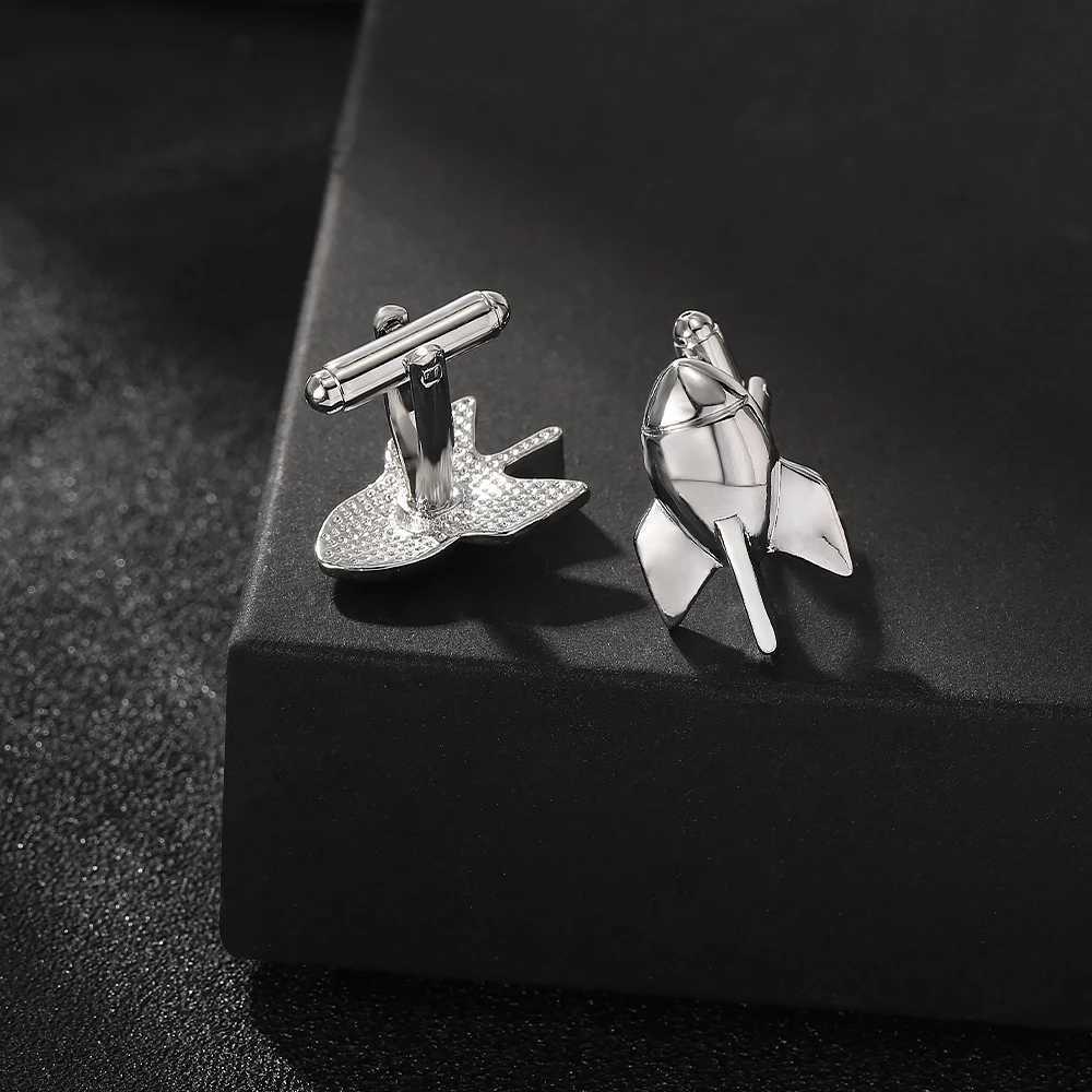 4 Styles Space Shuttle Cufflinks Personality Shuttlecraft Plane Cufflinks Suit Shirt Accessories For Men Gift XJ250614