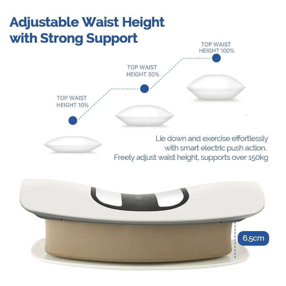 Electric Lumbar Traction Iatable Stretcher Device Adjustable Vibration Massager Waist Spine Support Back