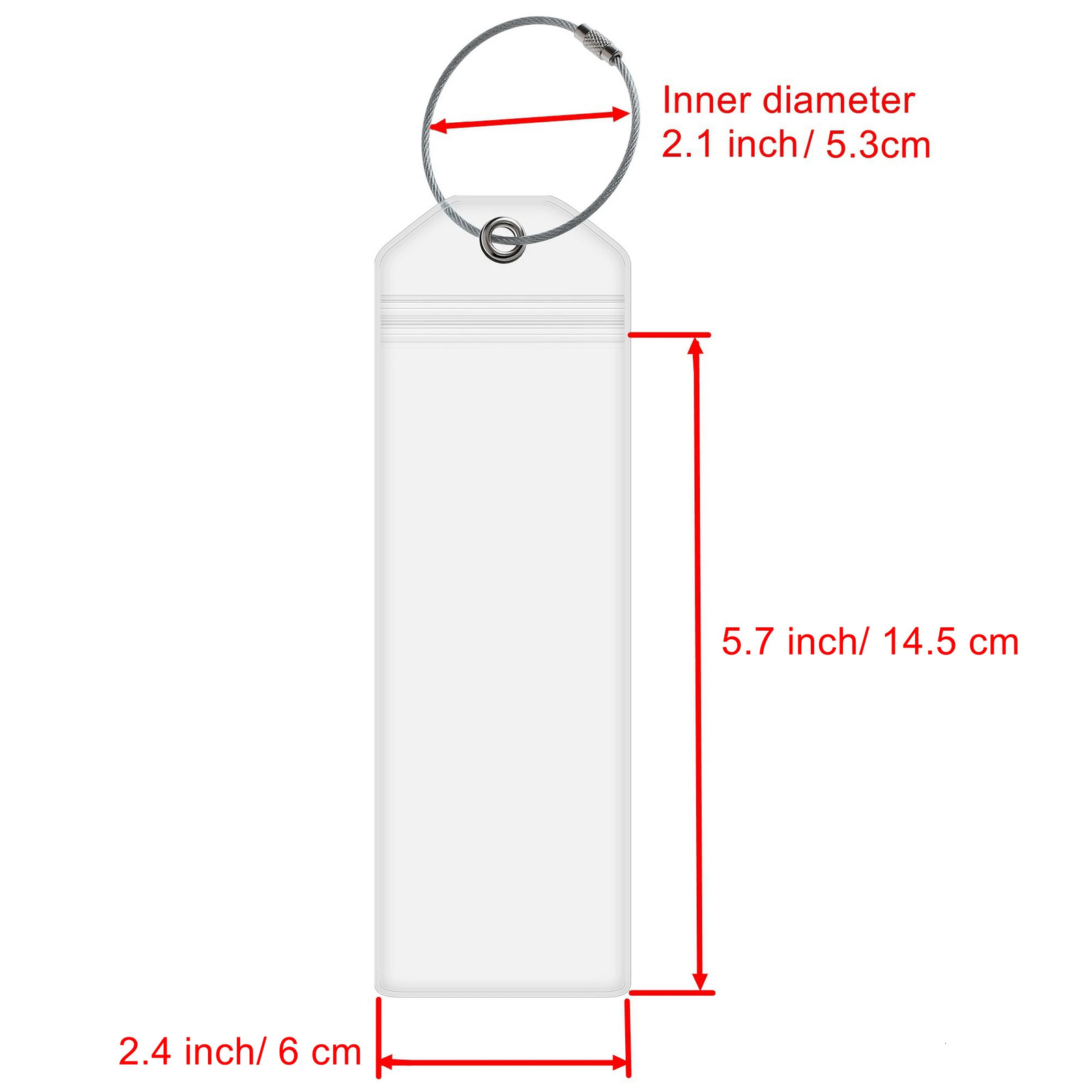4 Pieces Cruise Tags Luggage Tag Holders for Royal Caribbean Celebrity Ship with Zip Seal Steel Loops Thick PVC 250614