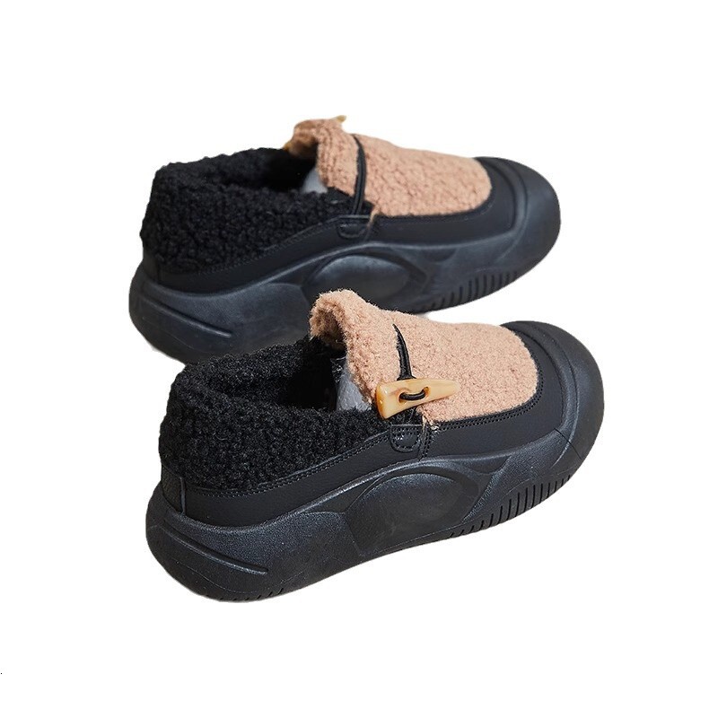 Ddmysports Lamb Wool Furry For Women Winter Outdoor New Platform Thick Sole Casual Sports Bread Warm Cotton Shoes Outdoor Shoes