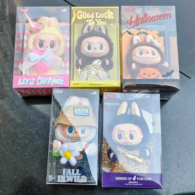 Genuine Labubu Classic Limited Thailand Edition The Monsters Mokoko Pumpkin Good Luck To You Doll Collection Model Toy Xmas Gift L250613