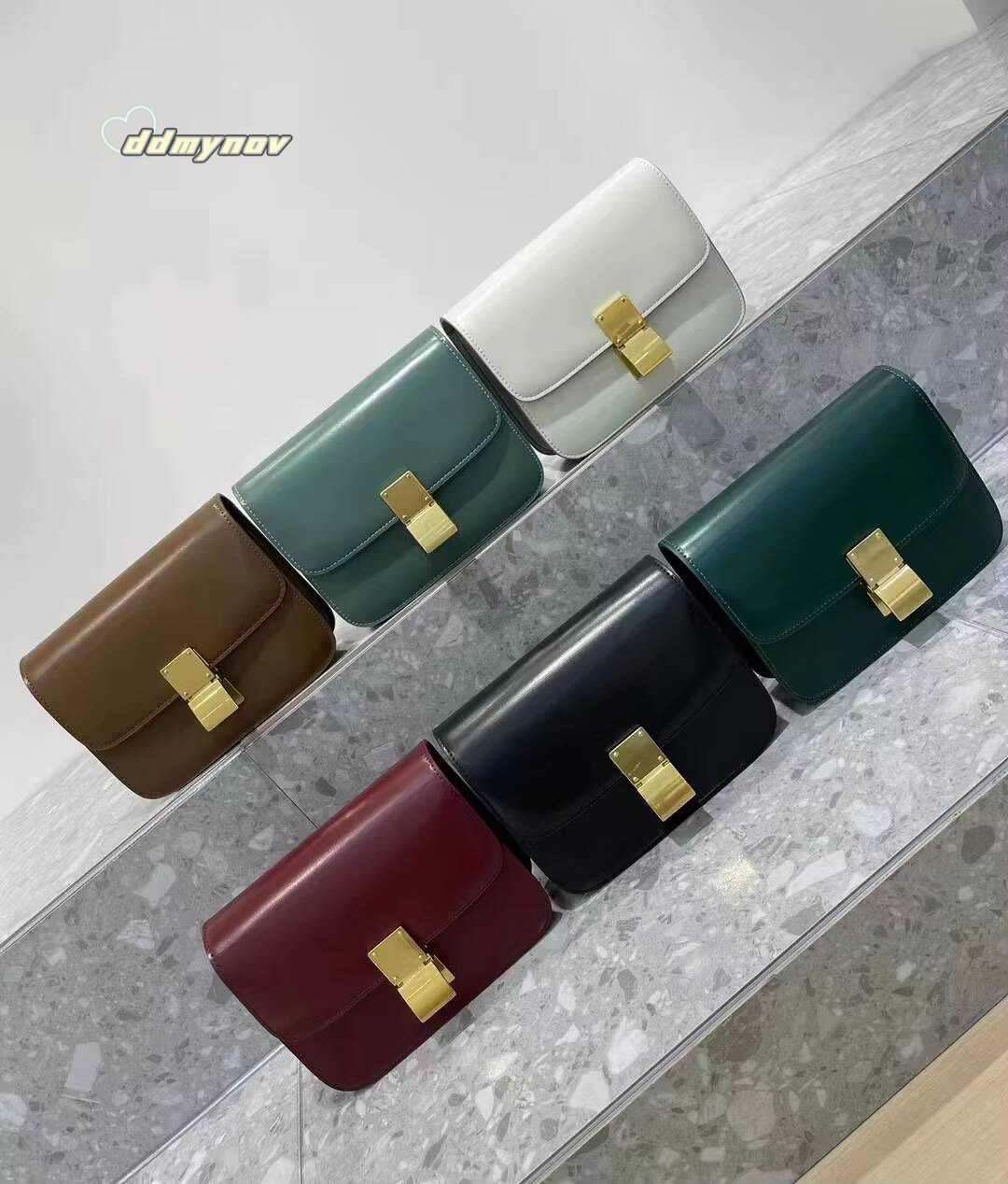 2022 trendy brand women's genuine leather shoulder bag, small square handbag, fashionable crossbody bag ddmynov