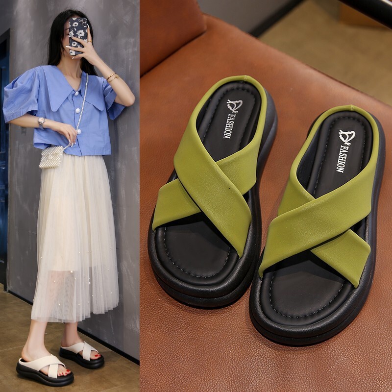 Ddmyoutdoor Women S New Summer Sandals Spring And Fashionable Soft Sole Suitable For Wearing With Dresses High End Feel Comfortable Slippers Outdoor S