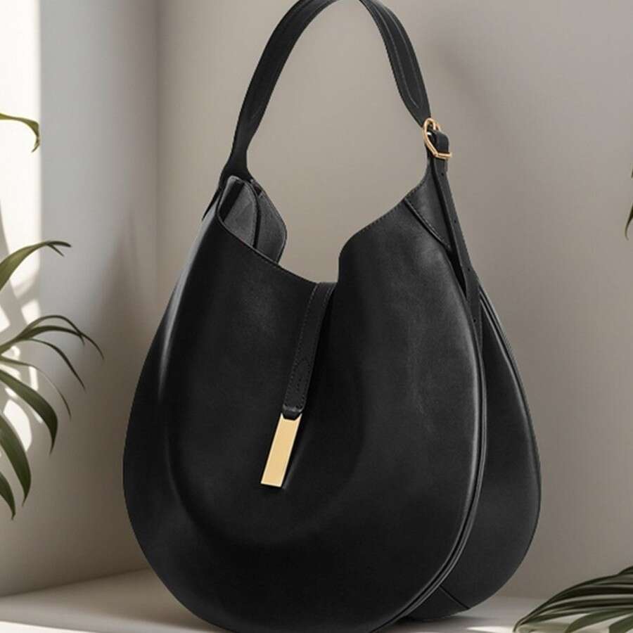 Women's Underarm Suede Equestrian Design Dumpling Tote Hot-Selling Handbag Crescent Bag Large 2025 Elegant Versatile New Trendy Ins Style
