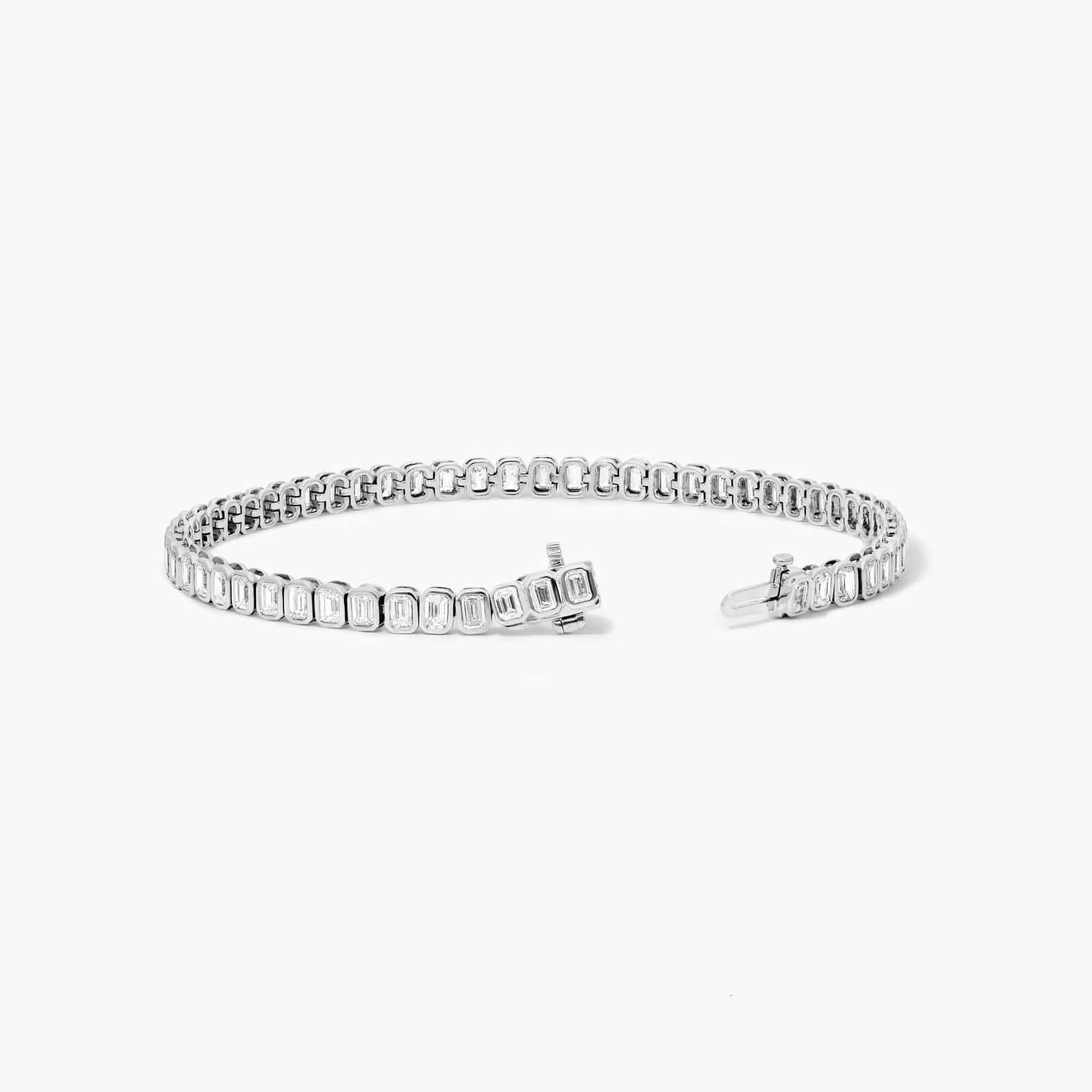 Fashion 2.50 MM Moissanite Diamond Tennis Bracelet 925 Silver/10K Gold Perfect Jewelry Gift for Women Who Love Luxury and Style