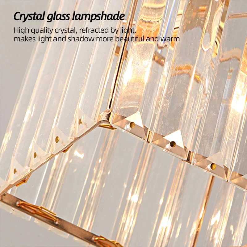 IRALAN Nordic Modern K9 Crystal Ceiling Lights Indoor Ceiling Lights Luster Lights Home Decor Hallway Stairs Bedroom Dining Room XJ2500613