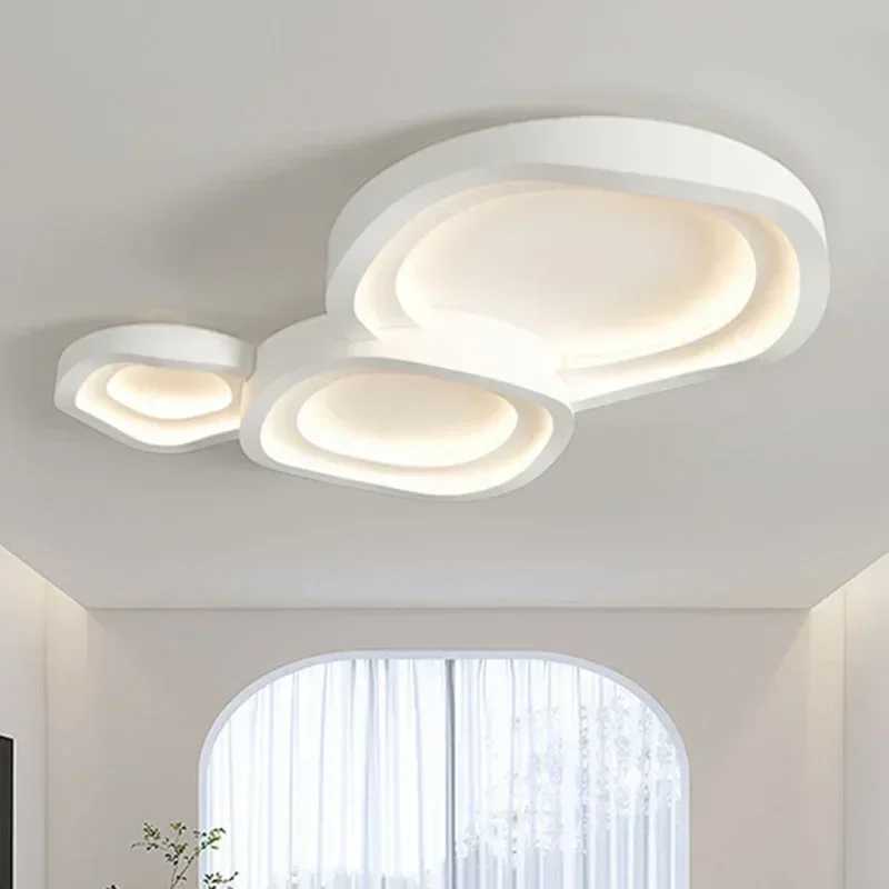 2025 New Minimalist White LED Ceiling Lamps Nordic Modern Home Decor Ceiling Lights Living Dining Room Interior Lighting FixturesXJ2500613
