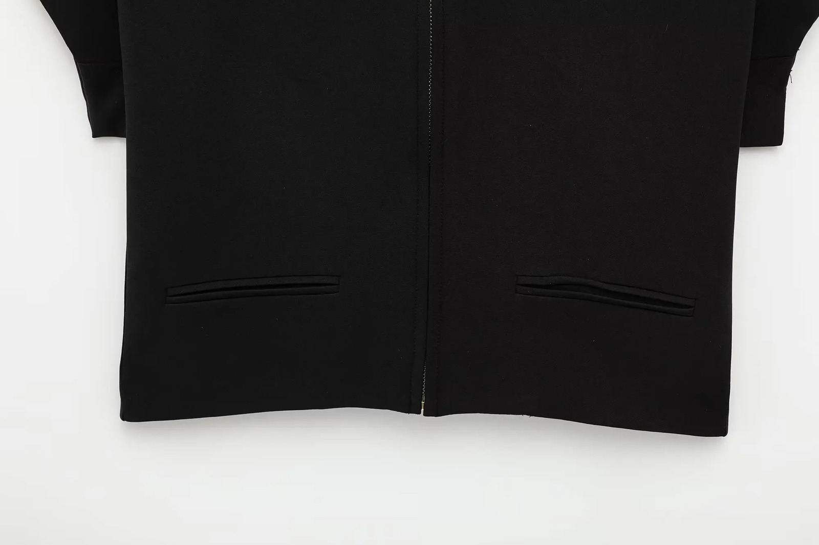 BSK TRAF Summer Products Womens Wear Solid Color Simple Casual Lapel Short Sleeve Jacket 8491053 250611