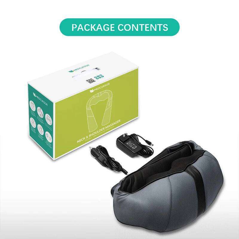 Shiatsu And Shoulder Heated Back Massager U Shape Deep Kneading Electric Massage Pillow For Neck Waist Leg Body