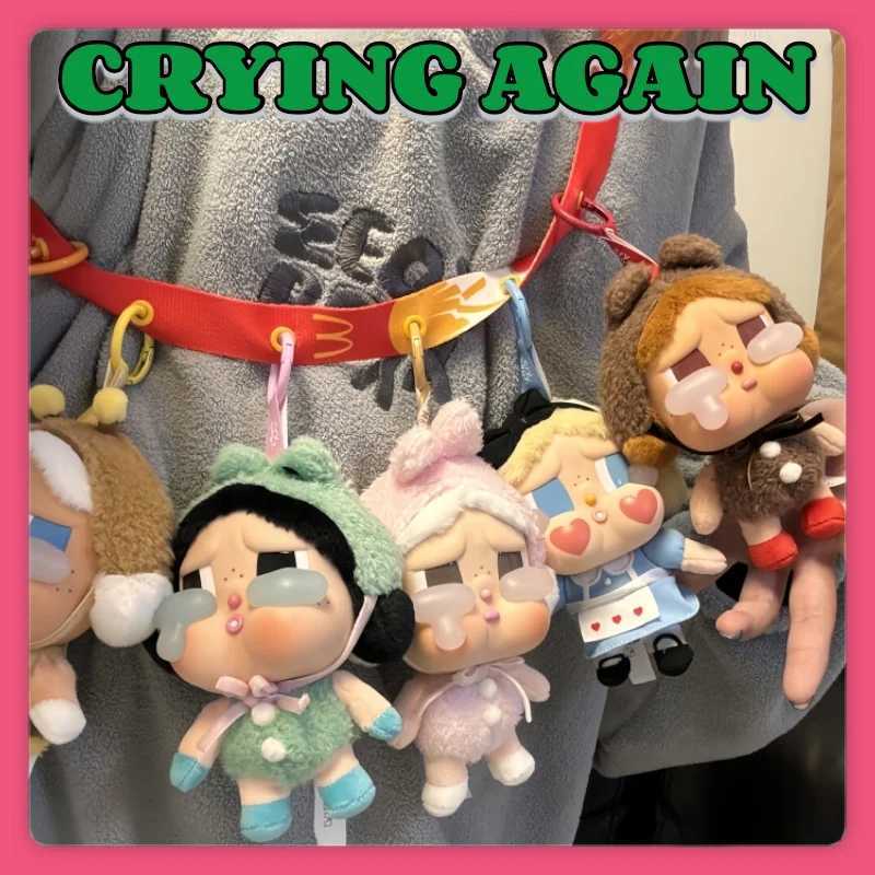 Hot Genuine Crybaby Crying Again Series Blind Box Vinyl Face Doll Pendant Keychains Decoration Mystery Plush Toy Birthday Gift T250614