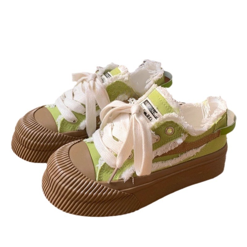 Ddmysports Campus Niche Design Canvas New Spring White Ins Trend Versatile Sneakers Women Casual Shoes Outdoor Shoes