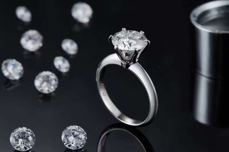 Foxi Promise Rings Free Lase Engrave /Name 925 Sterling Silver 3CT 925 Moissanite Diamond Engagement Wedding Band for Women