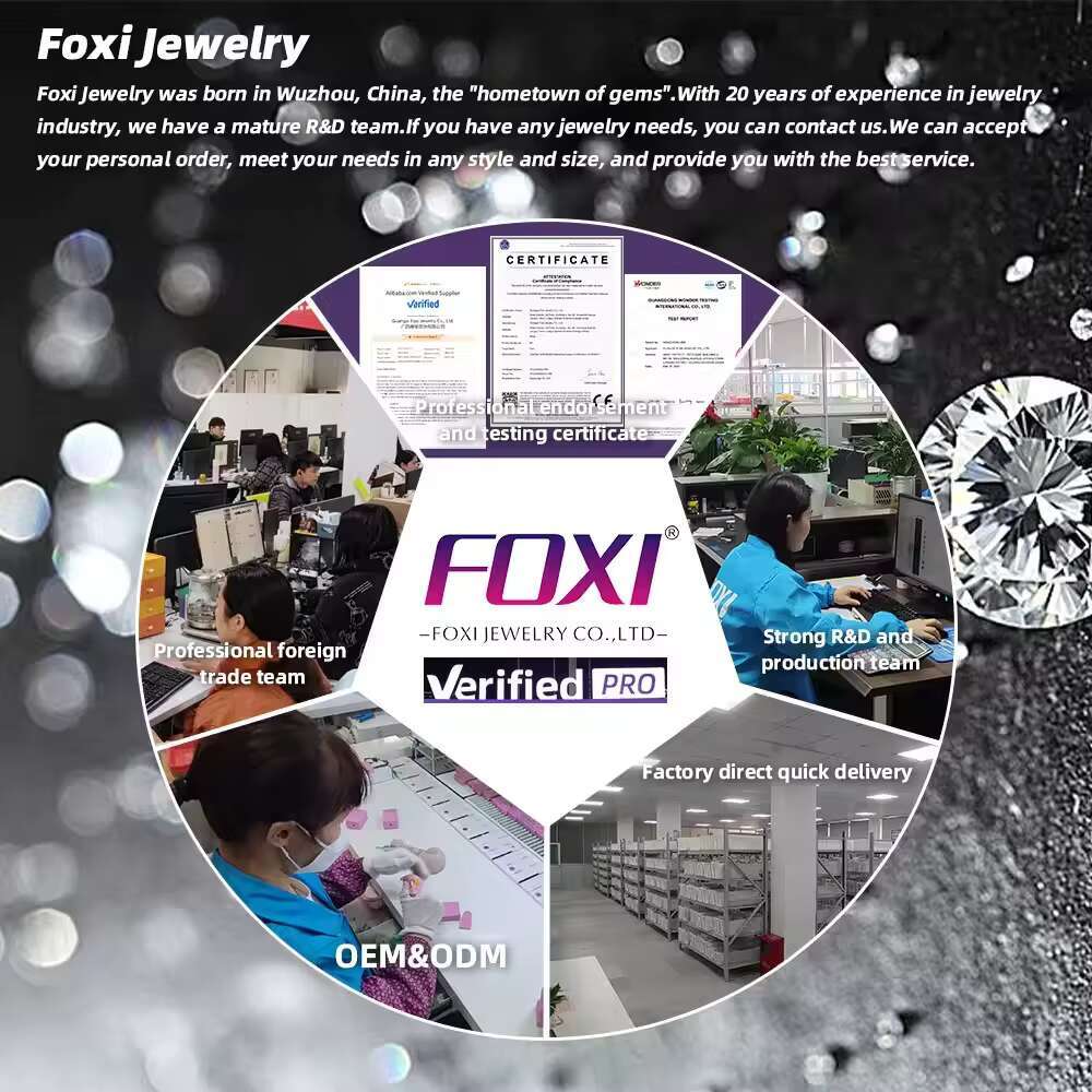 Foxi Moissanite Jewelry Solid 14K Gold Lab Grown Diamond Wedding Ring Classic Hidden Halo Oval Cut Solitaire Engagement Ring