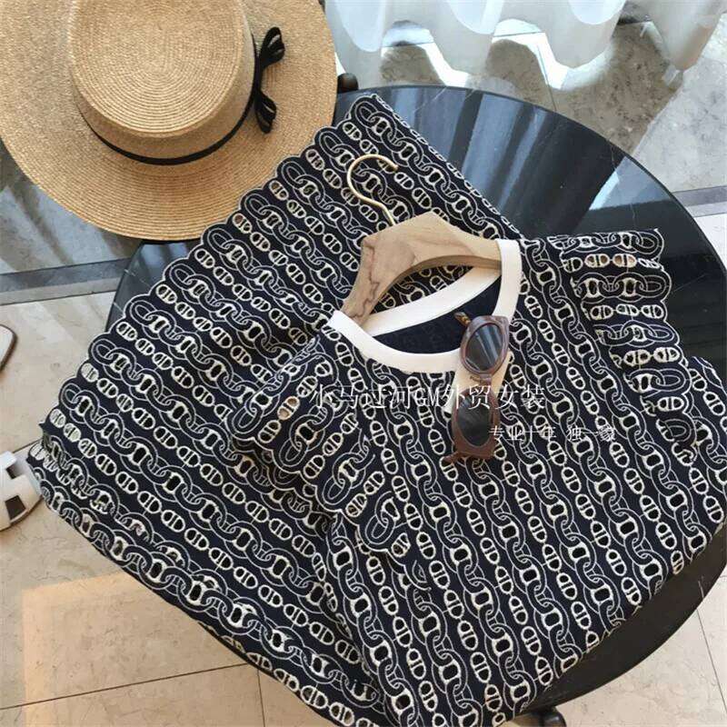 Limiguyue Summer French Embroidery Mini Dress Women Printed Crochet Hollow Out Dresses Loose Short Sleeve Ruffle Vestidos F415