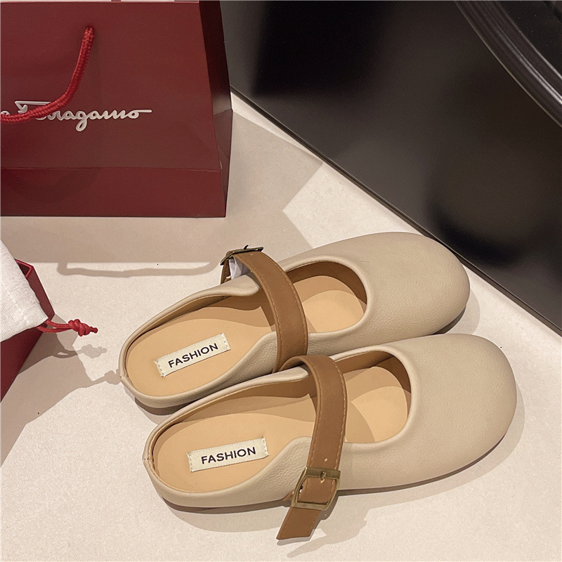 Ddmyoutdoor Ddmyoutdoor Half Slip On Outdoor Shoes Super Popular Lazy One Step Versatile Mules Women S New Spring Summer Loafers Closed Toe Outdoor Sh