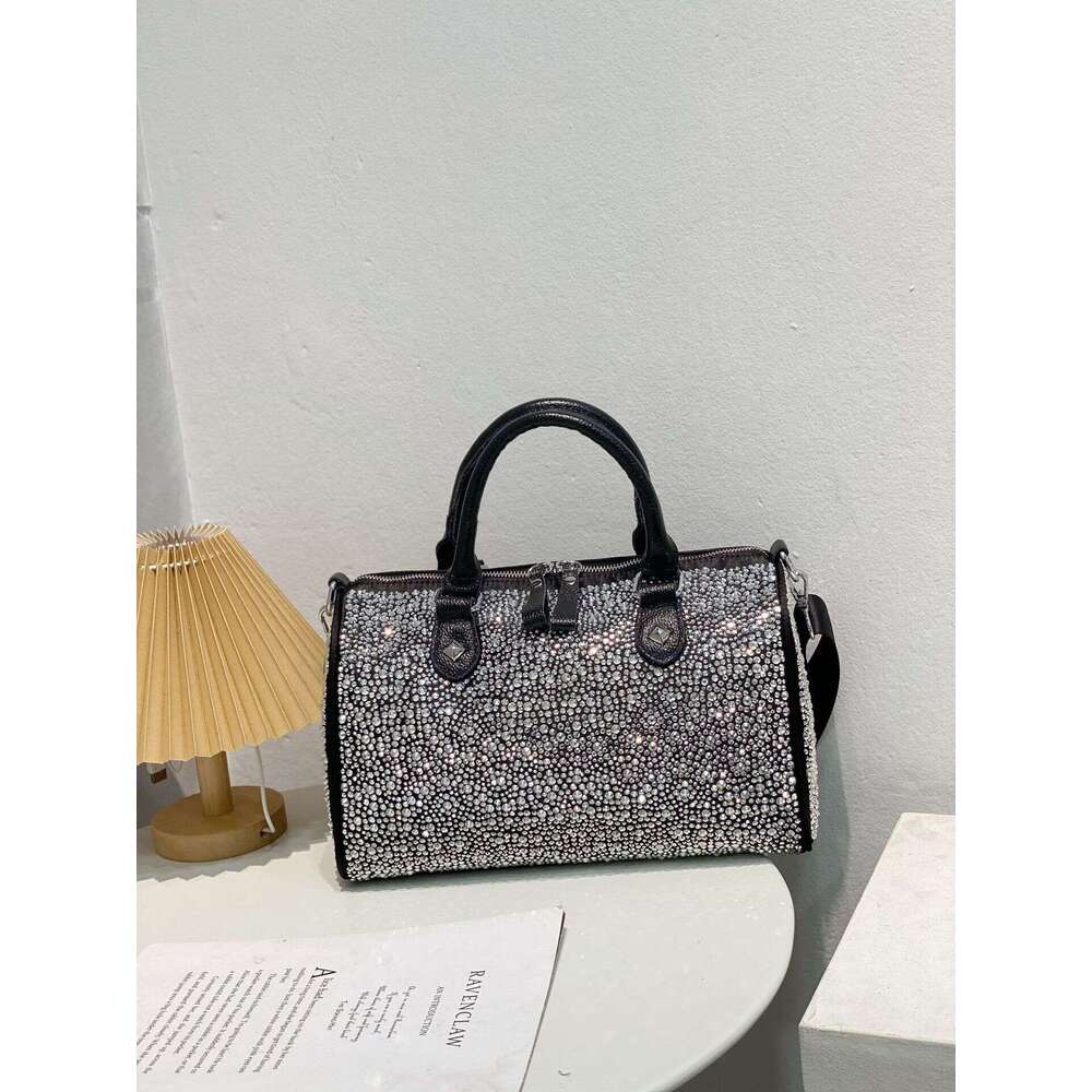 Trendy Rhinestone Sequin New Women's Large Capacity Shoulder Crossbody Bag Casual Versatile Handbag for Women