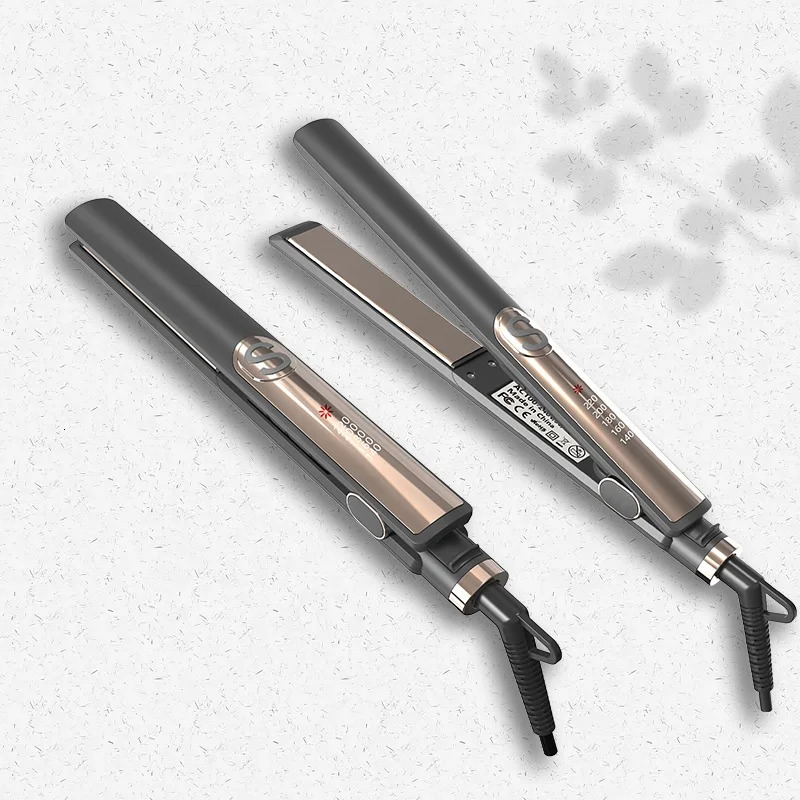 Professional Salon Flat Iron 2 in 1 Straightening Curling Iron and Straight Ceramic Hair Straightener 250611