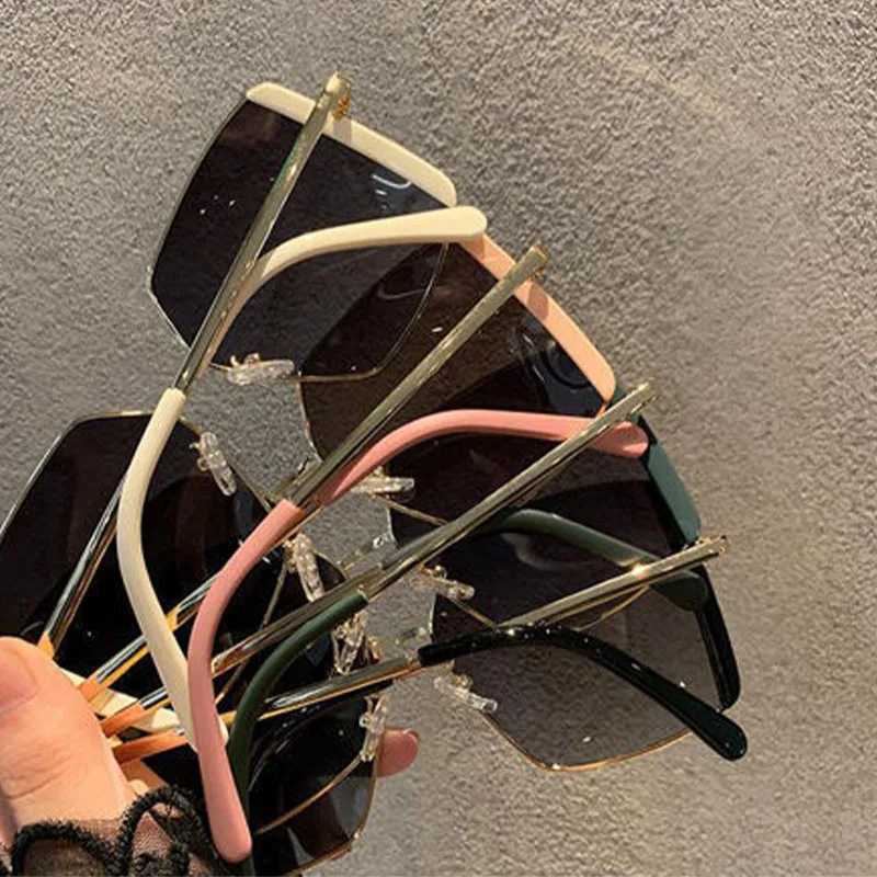 Square Sunglasses Women 2024 Vintage Brand Oversize Womens Sun Glasses Black Female Glasses Men.s UV400 Sunglasses Z250614