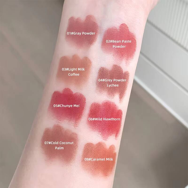 Gege Bear Pink Lipstick Pen Matte Long-lasting Whitening Lip Gloss happy