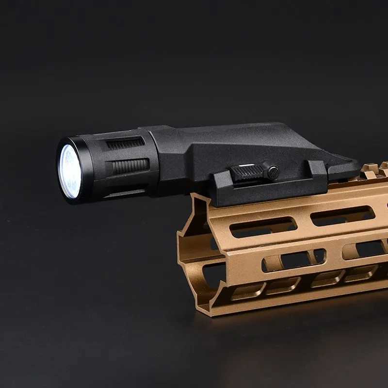 WML Long Tactical Flashlight Hunting Scout Pistol Gun Rifl Accessory Constant-on/Momentary-on/Strobe Fit 20MM Picatinny Rail XJ250613