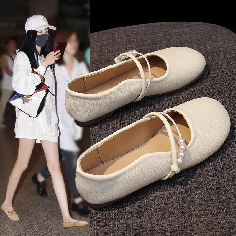 Ddmysports Women S Single New Spring Summer Fairy Style Gentle Soft Sole Flat Shoes Shallow Mouth Versatile Loafers For Outdoor Shoes